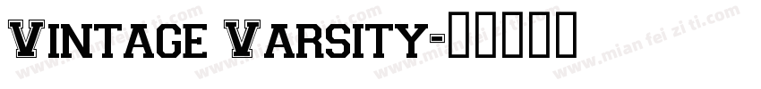 Vintage Varsity字体转换